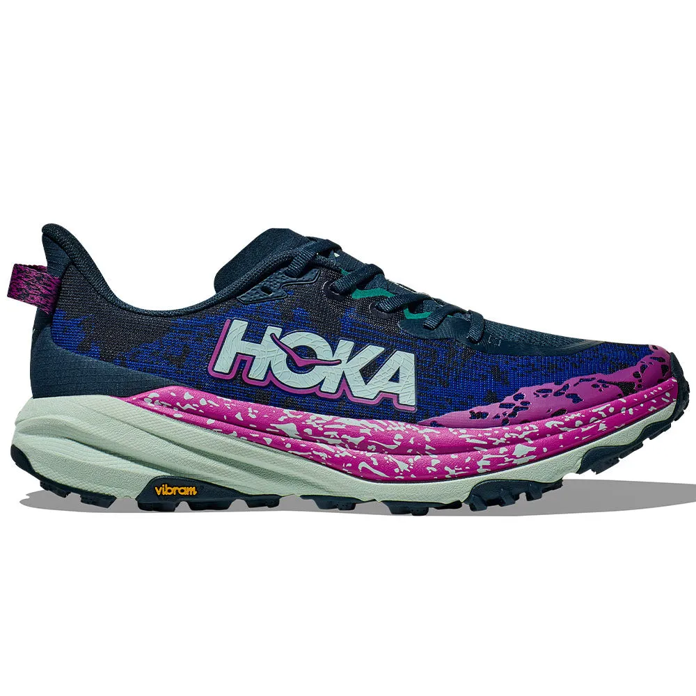 Water Resistant Men's Hoka Speedgoat 6, Stormy Skies/Aqua Breeze, 10.5 2E Medium