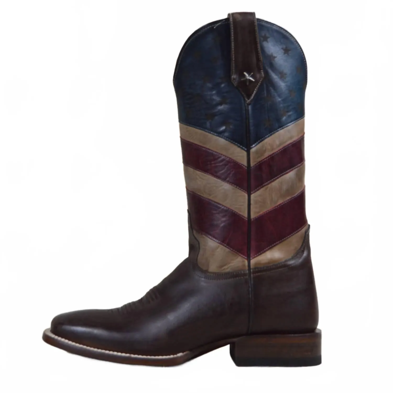 Men's Old Glory Burnished American Flag Boots In Multi Doc Marten Boots