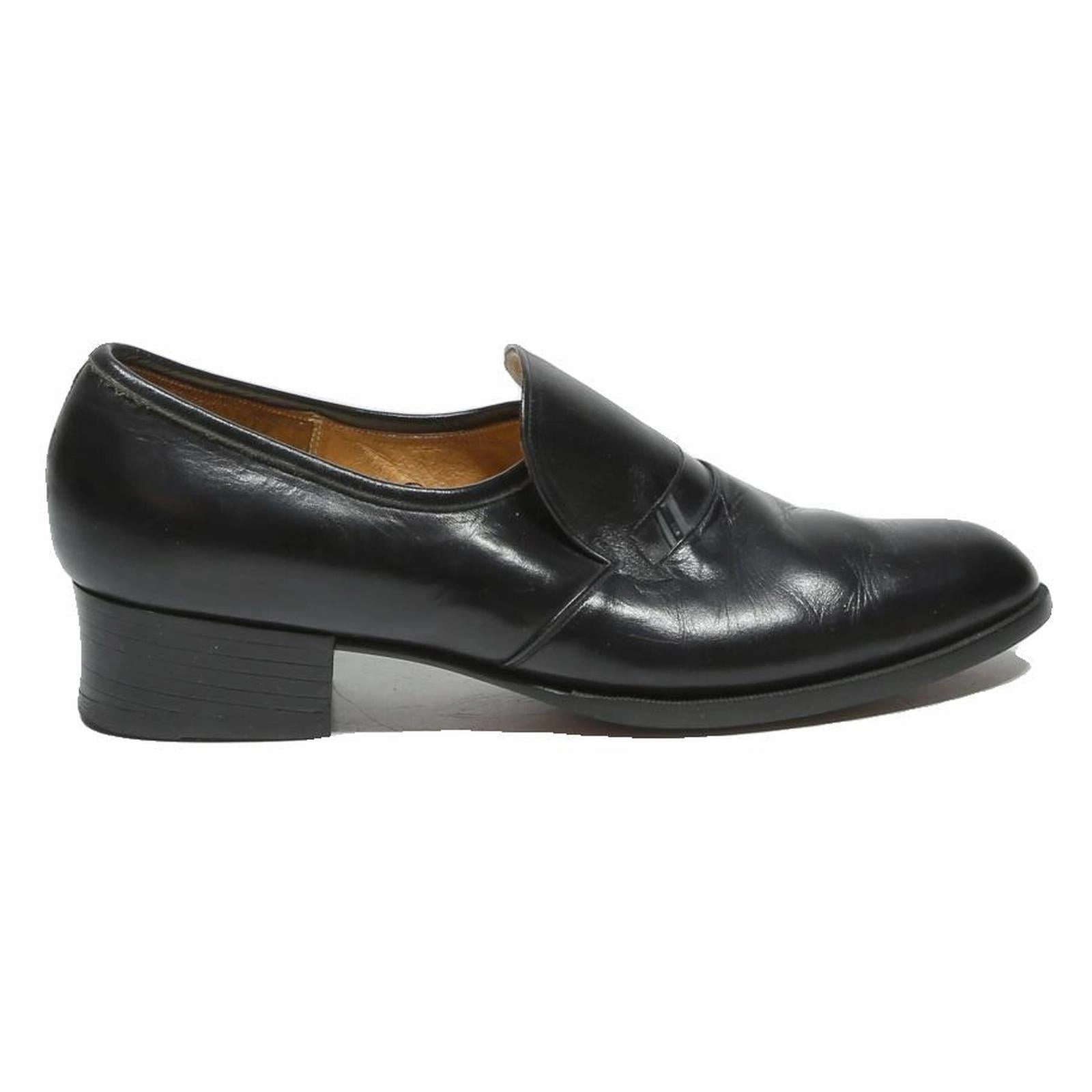 Loafers Station Albany Mens Black Leather Slip-On Formal Shoes UK 7.5 Classic Elegant Loafers