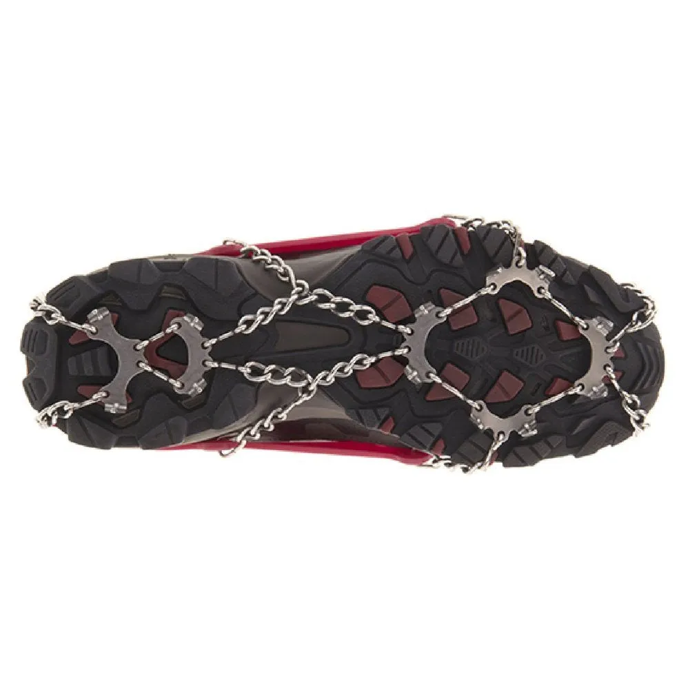 Gray Suede Boots Microspikes Traction Crampons