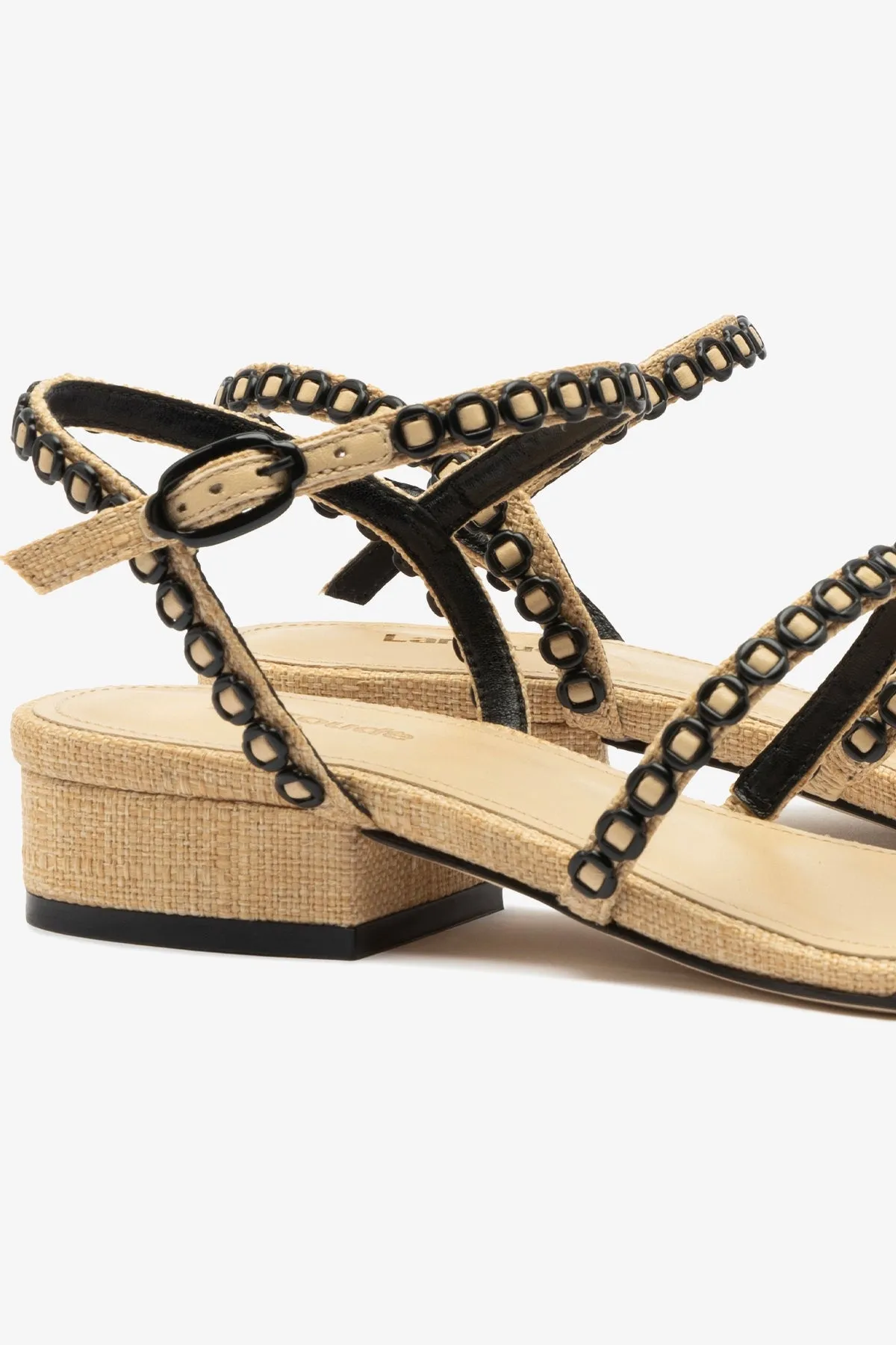 Best Flat Shoes To Squat In Milanina Flat Sandal In Beige Raffia