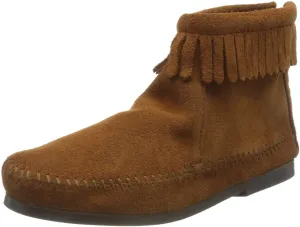 Heels On Boots Minnetonka Kid's Back Zip Hardsole Boot