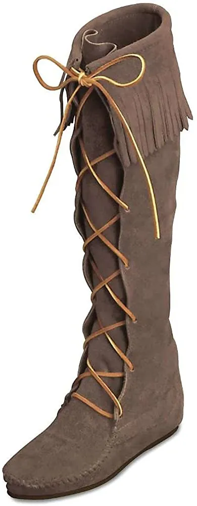 Walking Boots Review Minnetonka Women's Front Lace Knee High Boot