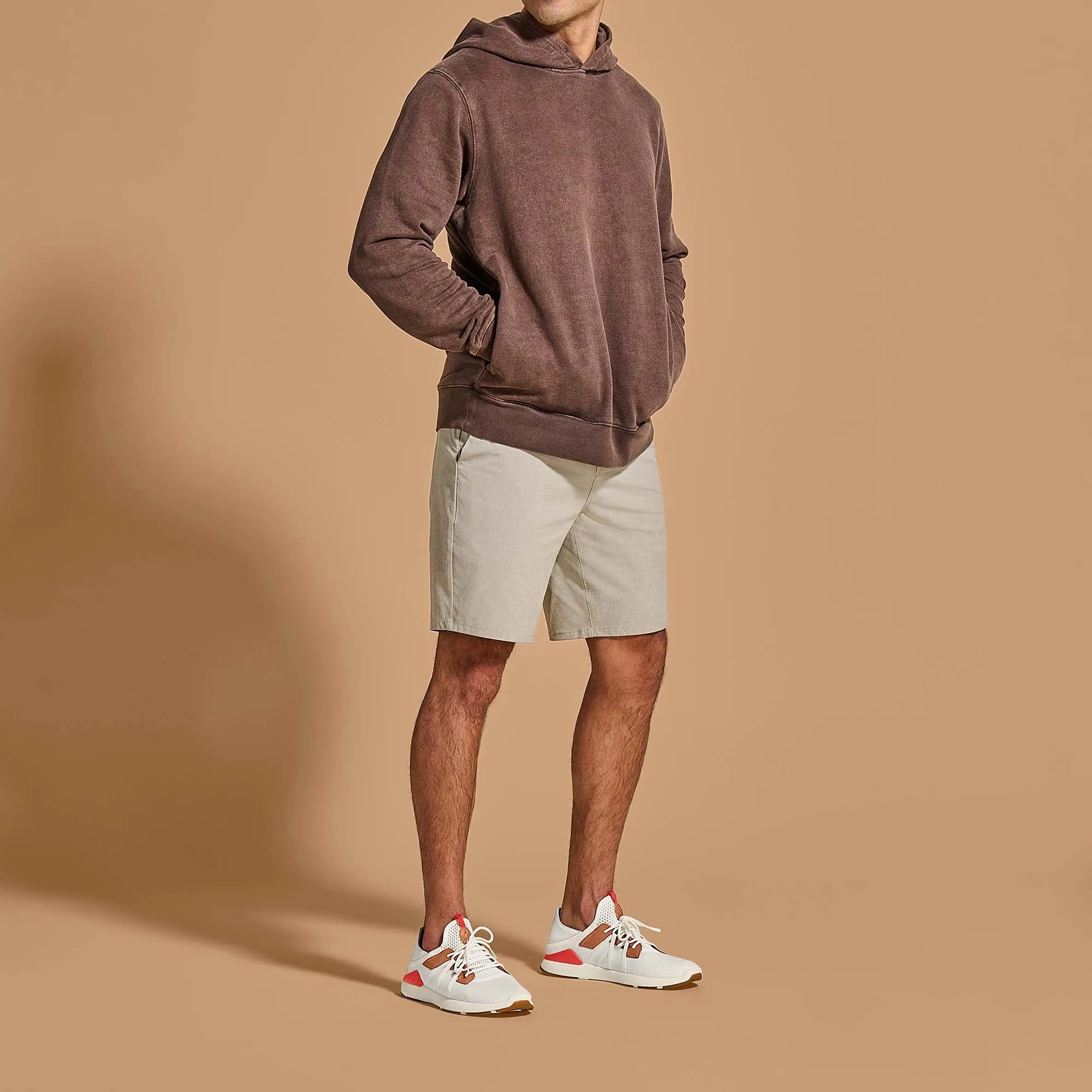 Mio L  - Bright White / Red Lava Buscemi Tennis Shoes