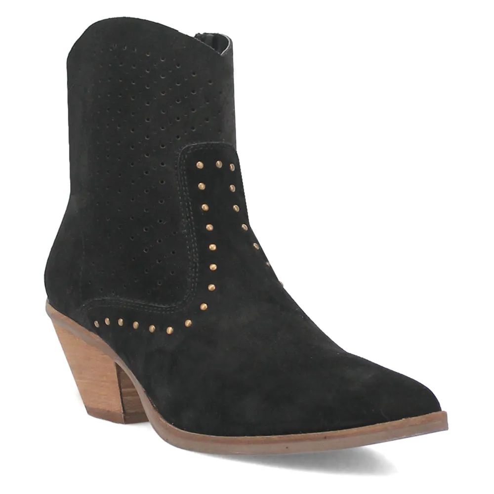 Miss Priss Cut-Outs Studded Pointed Toe Zippered Cowboy Booties English Horse Riding Boots