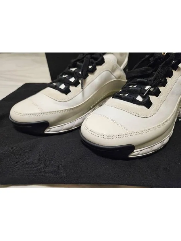 Mixed Fibers Velvet Calfskin Low Top Sneakers Ivory Chanel Sneakers Luxury