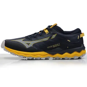 Mizuno Wave Daichi 7 Men's Trail Shoe - Night Sky/Tradewinds/Gold Fusion Running Shoes Png