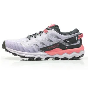 Tempo Running Shoes Mizuno Wave Daichi 7 Women's Trail Shoe - Pastel Lilac/Wisteria/Sun Kissed Coral