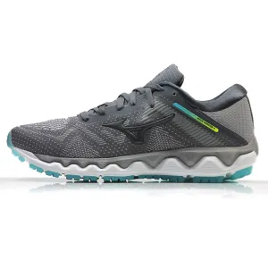 Mizuno Wave Horizon 4 Women's Running Shoe - Frost Gray/Castlerock/Scuba Blue Flat Feet Running Shoes