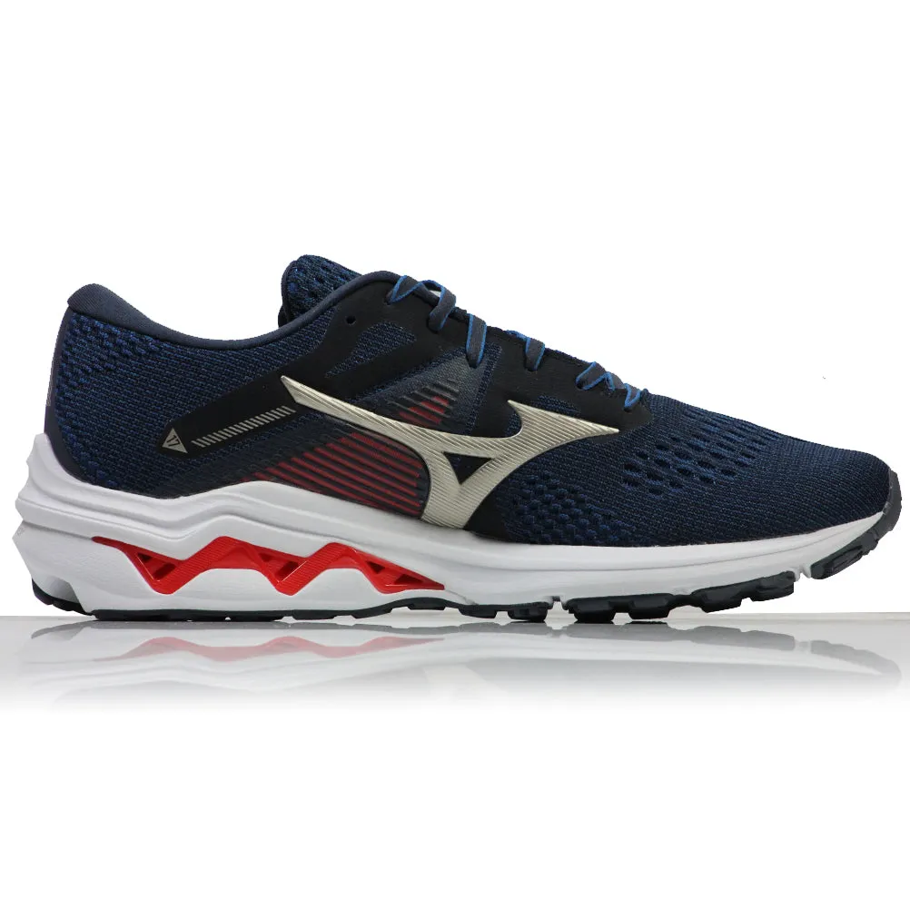 Mizuno Wave Inspire 17 Men's Running Shoe - India Ink/Platinum Gold/Ignition Red Gel-venture 8 Running Shoes