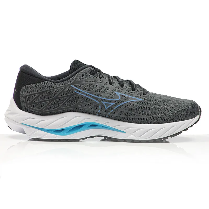 Mizuno Wave Inspire 20 Men's Running Shoe - Iron Gate/Parisian Blue/Black Front Foot Strike Running Shoes