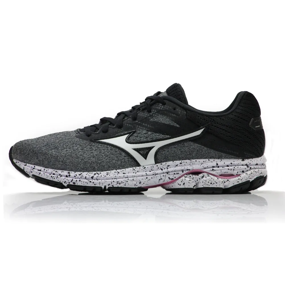 Mizuno Wave Rider 23 Women's Running Shoe - Glacier Gray/White/Black Best Shoe For Long Distance Running