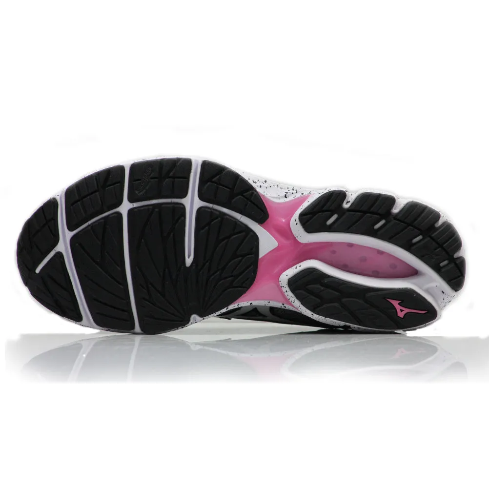 Lightweight Cushioned Breathable Running Shoes Mizuno Wave Rider 23 Women's Running Shoe - Glacier Gray/White/Black