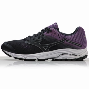 Mizuno Wave Inspire 15 Women's Running Shoe - Black/Purple/White Running And Shoes