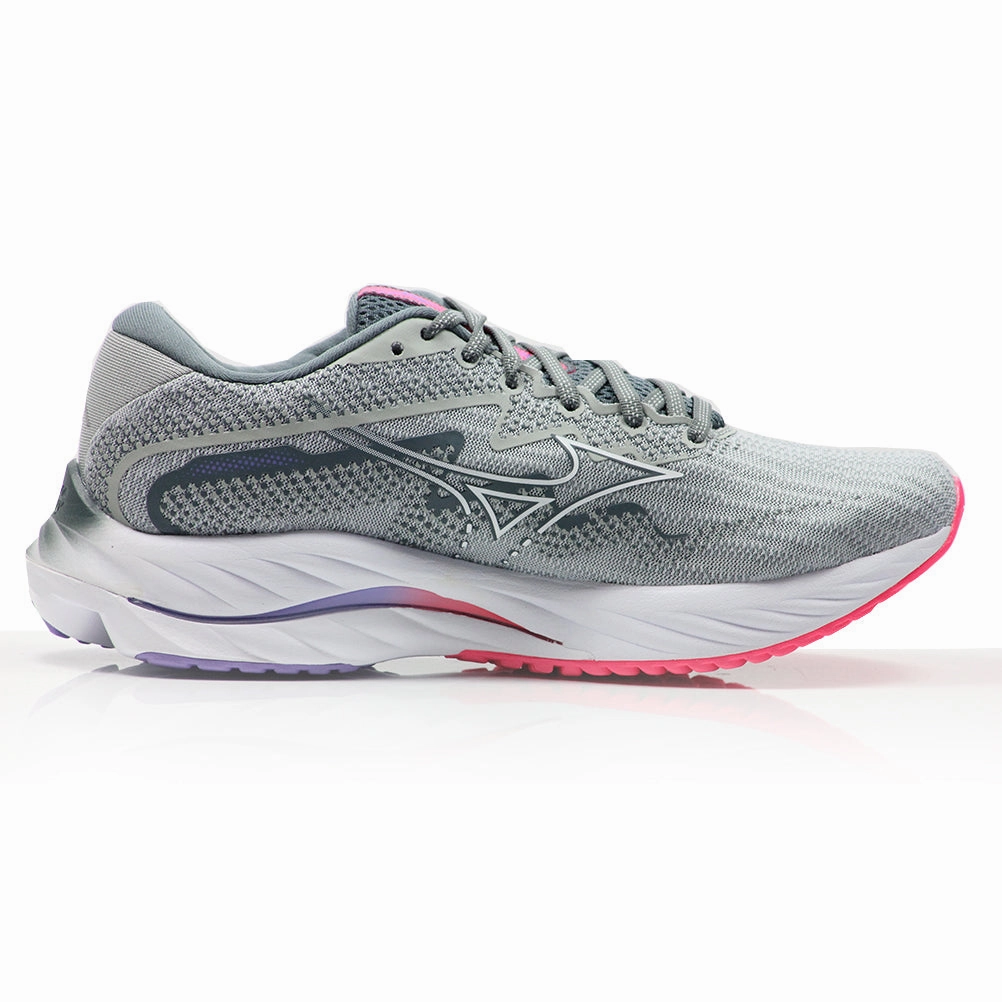 Pacer Future Street Plus Running Shoe Mizuno Wave Rider 27 Women's Running Shoe - PBlue/White/H-Vpink