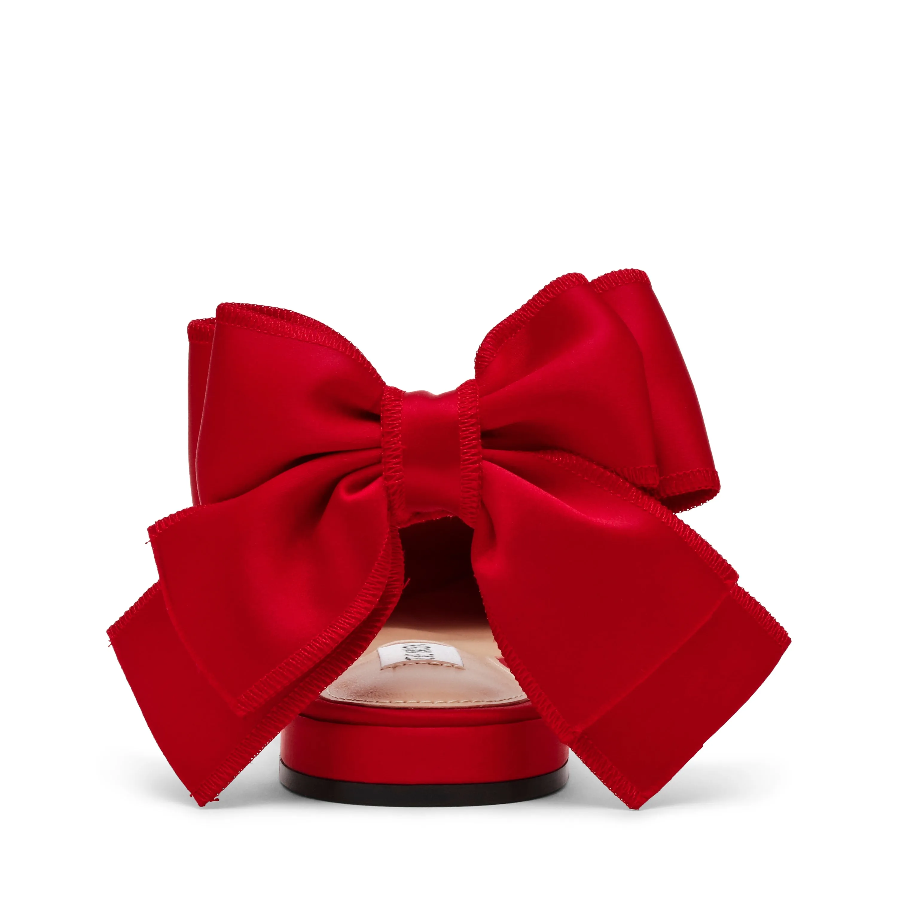 Synthia Flat Shoe RED SATIN Business Flat Shoes