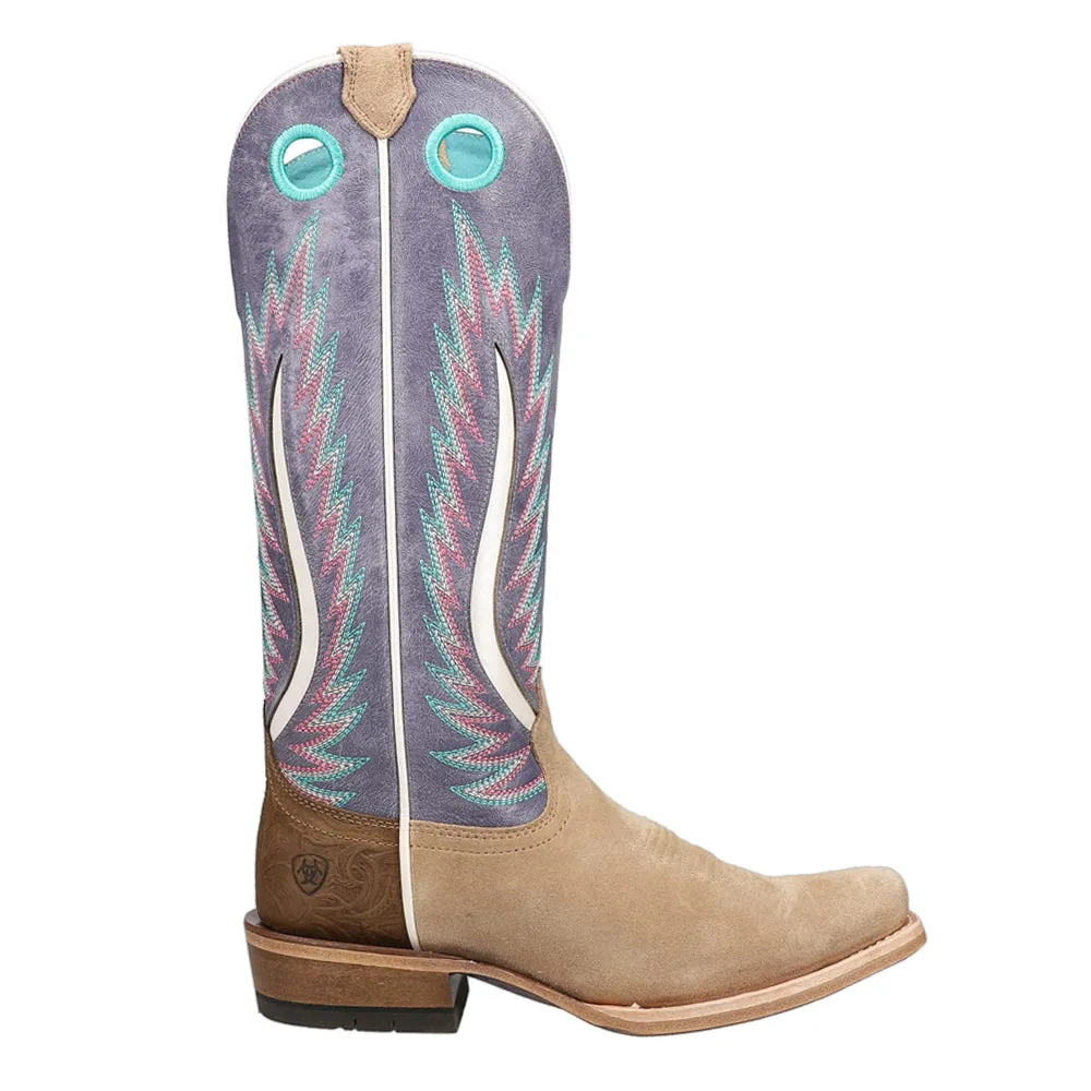 Hunter Winter Boots Futurity Fort Worth Embroidery Tooled-Inlay Square Toe Cowboy Boots
