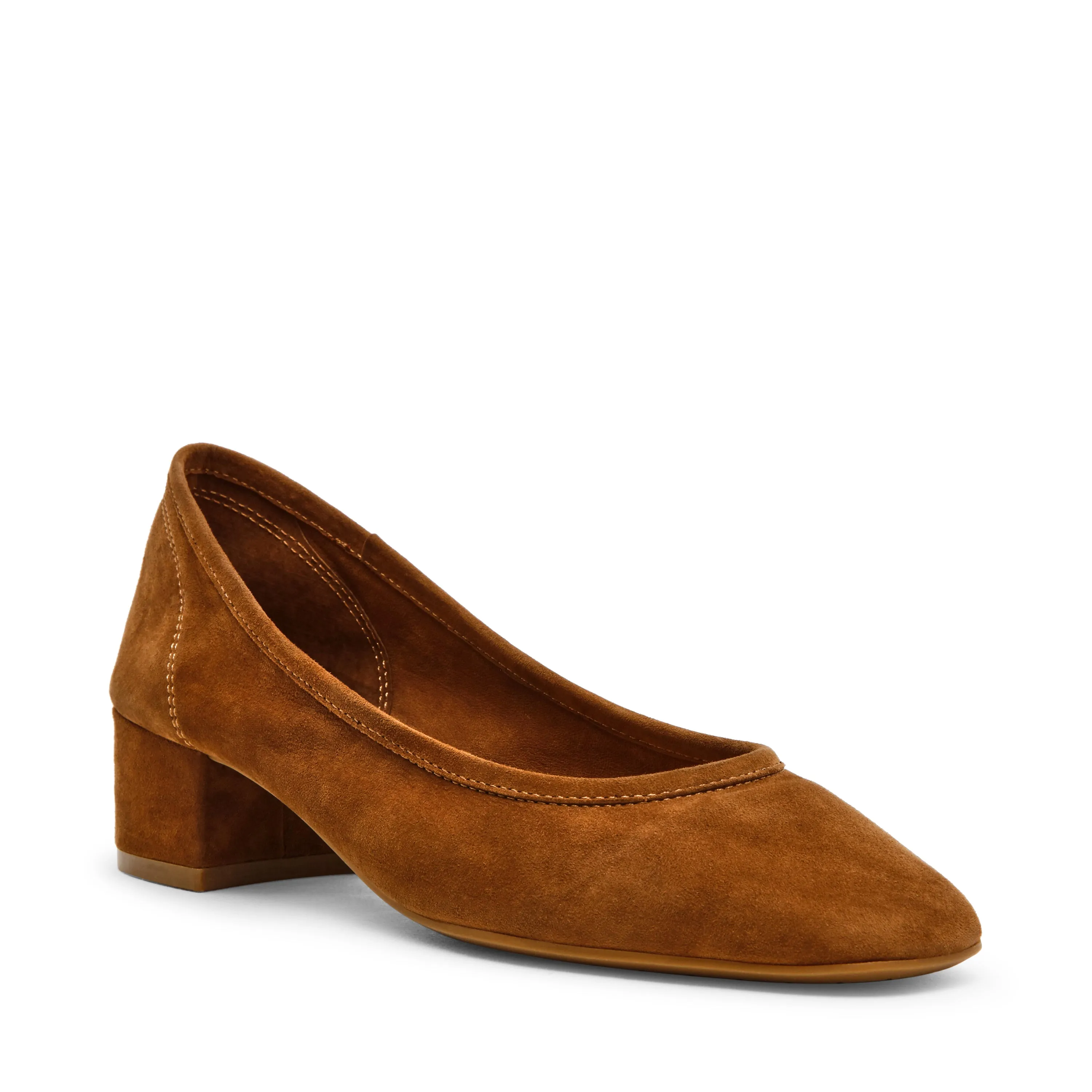 Most Comfortable Shoes For Feet Mollie Flat Shoe CHESTNUT SUEDE