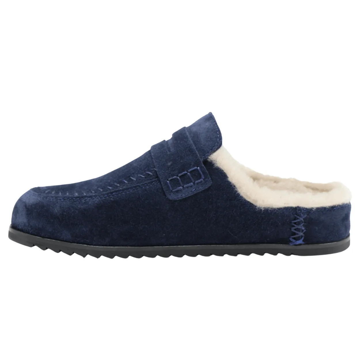 Orthopedic Loafers In Breathable Leather Mona Shearling Clog