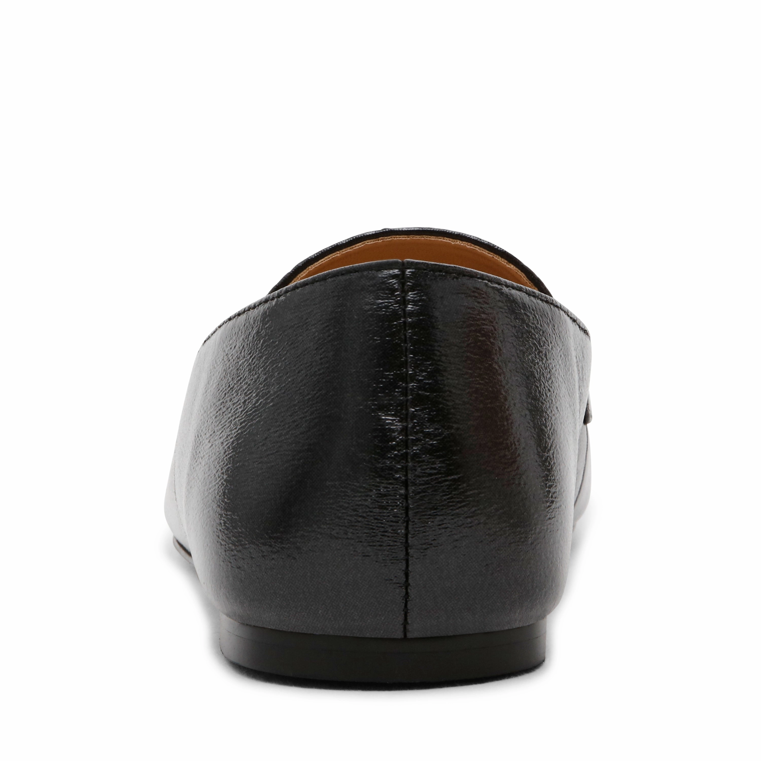 Elastic Flats Shoes Monarc Flat Shoe BLK CRINKLE