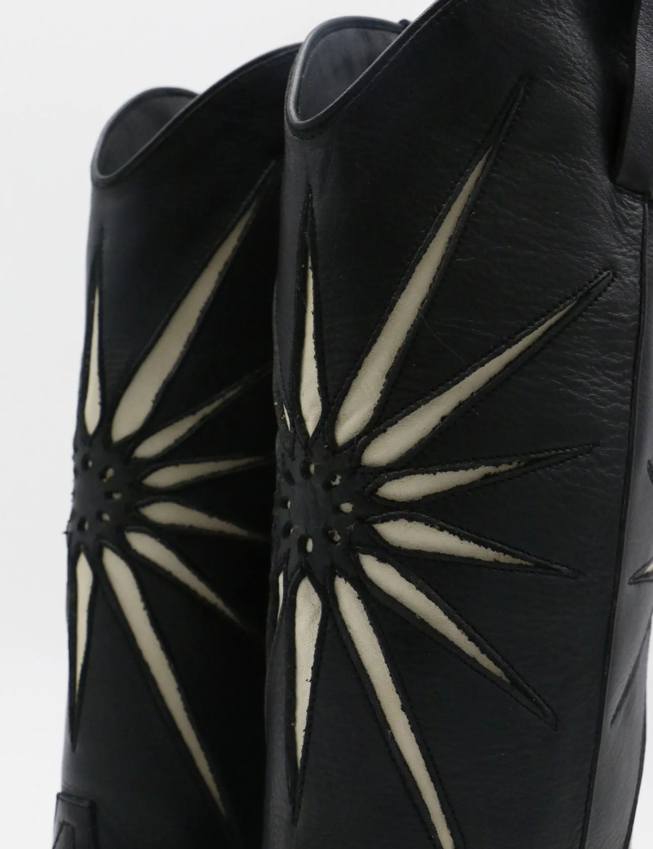 Baby Cowboy Boots Moonrise western cowboy boots in black leather womens shoes