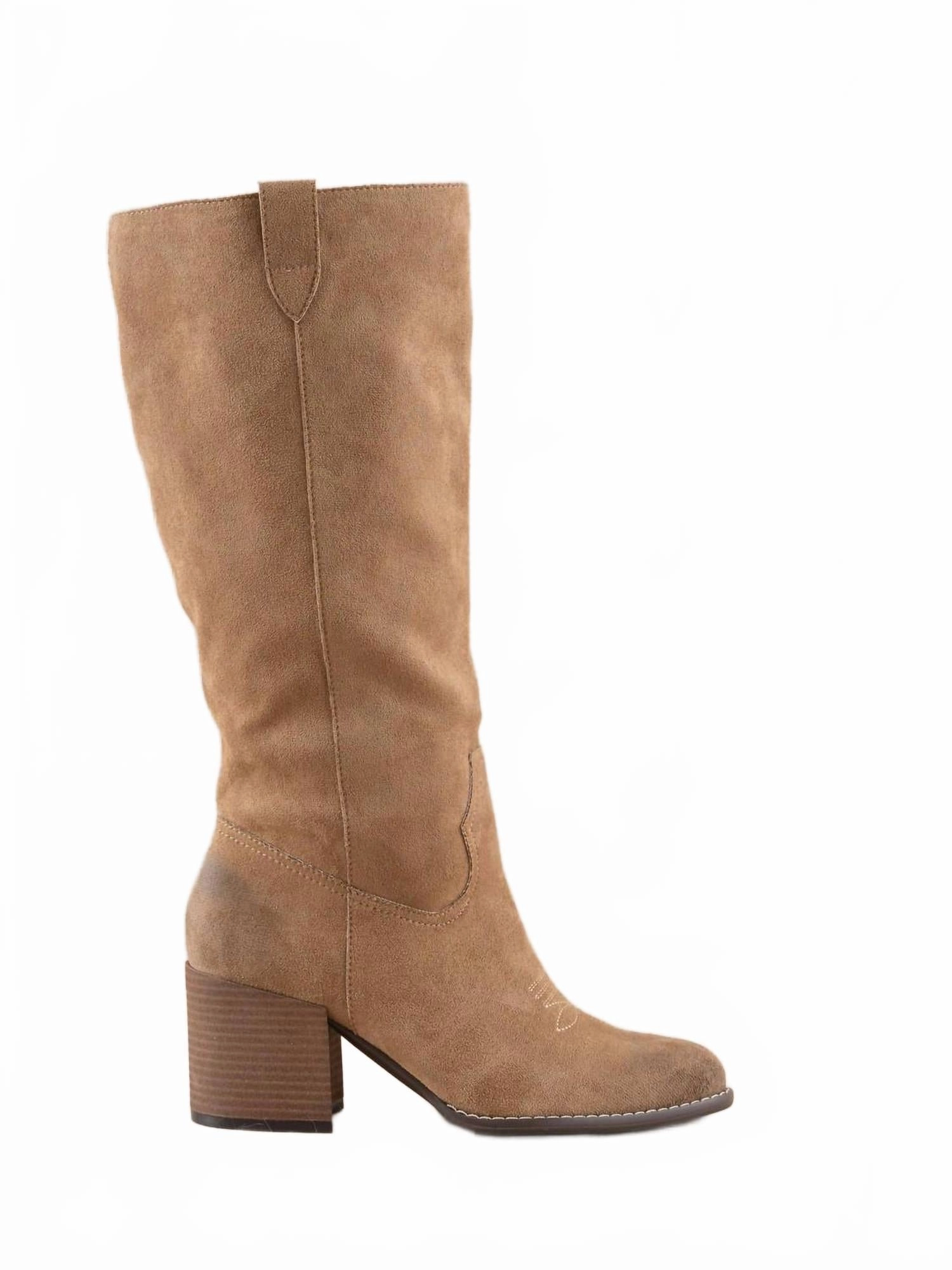 The Roxanne High Knee Western Bucket Boot In Latte Keen Work Boots