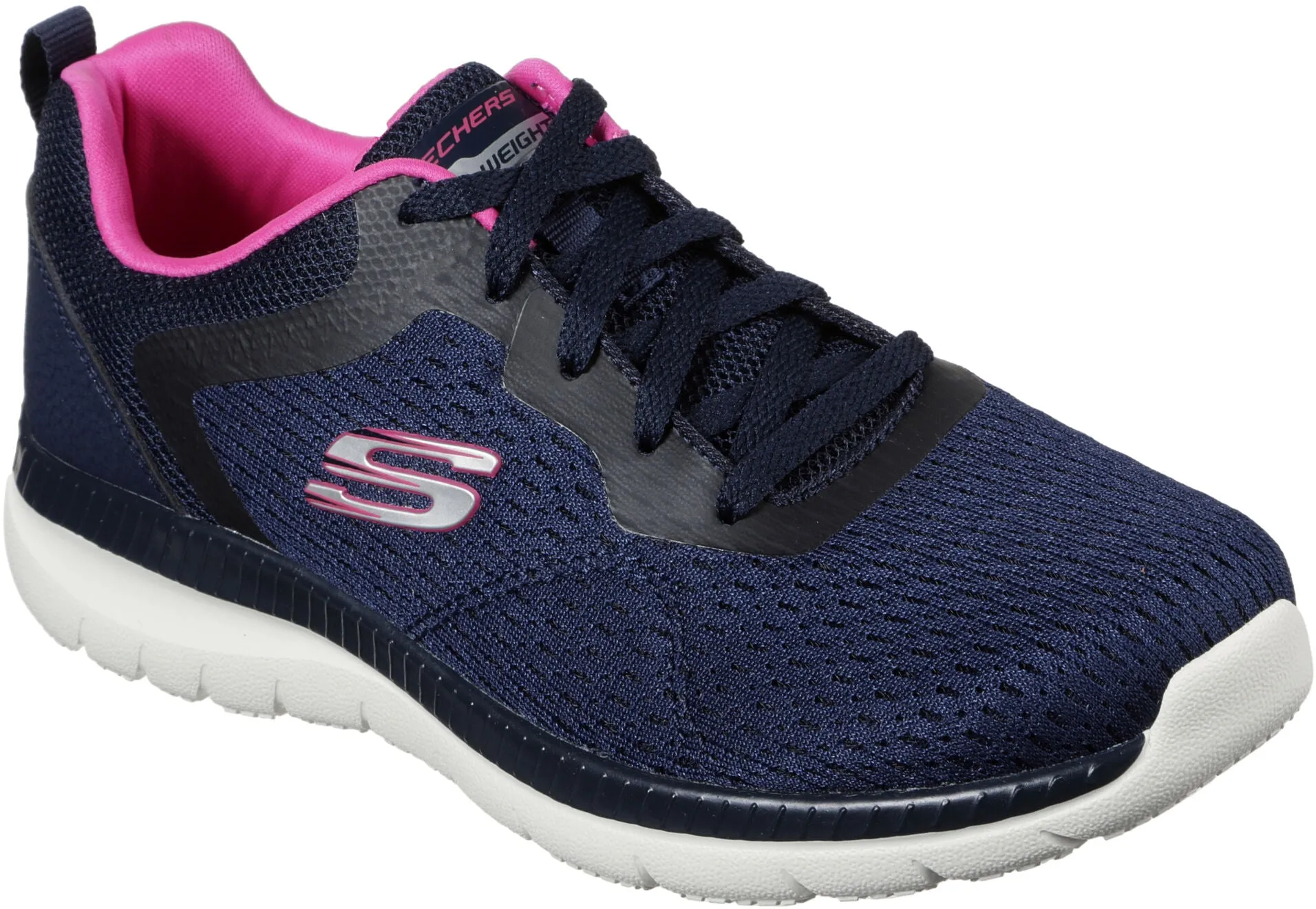 Skechers Bountiful Womens Training Shoes - Navy Best Barefoot Shoes For Weight Training