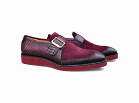 Multi Media Buckle Monkstrap Slip-on Casual Canvas Slip On Shoes