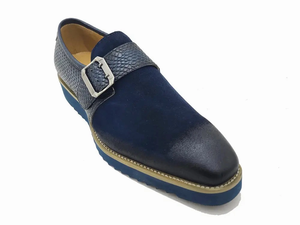 Mk Slip On Shoes Multi Media Buckle Monkstrap Slip-on