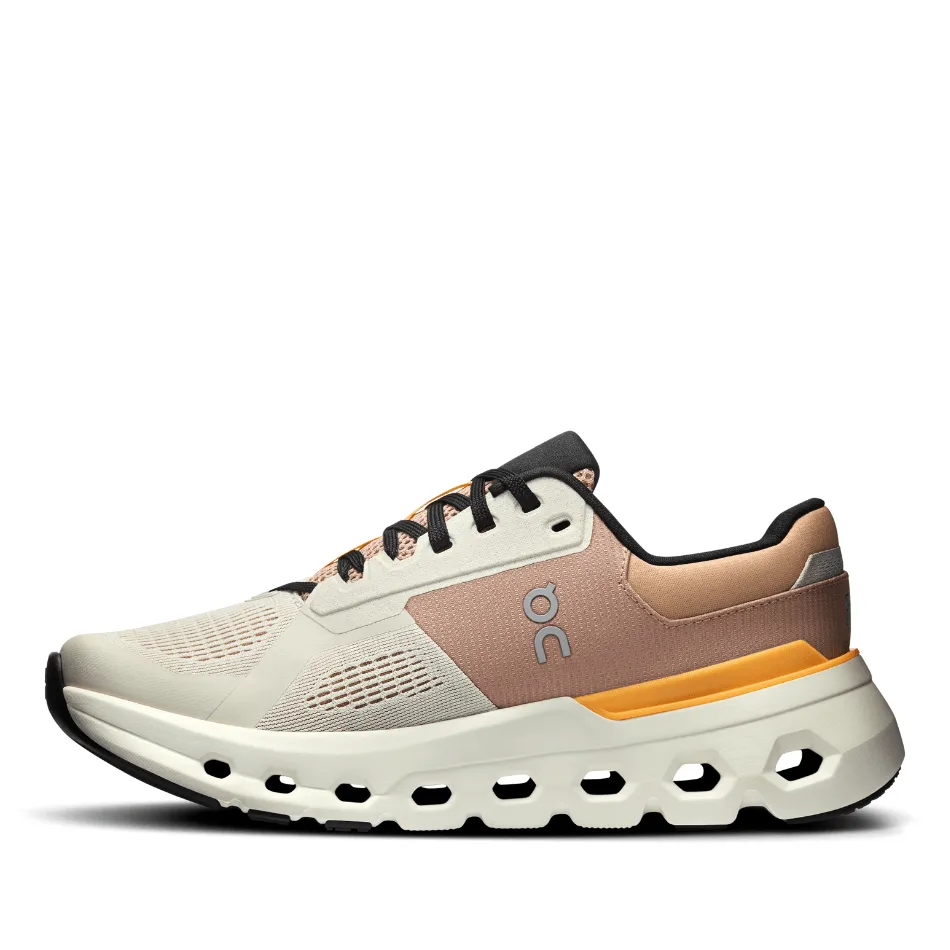 On Women's Cloudrunner 2 Running Shoes in Pearl/Tangerine SS25 Best Running And Training Shoes