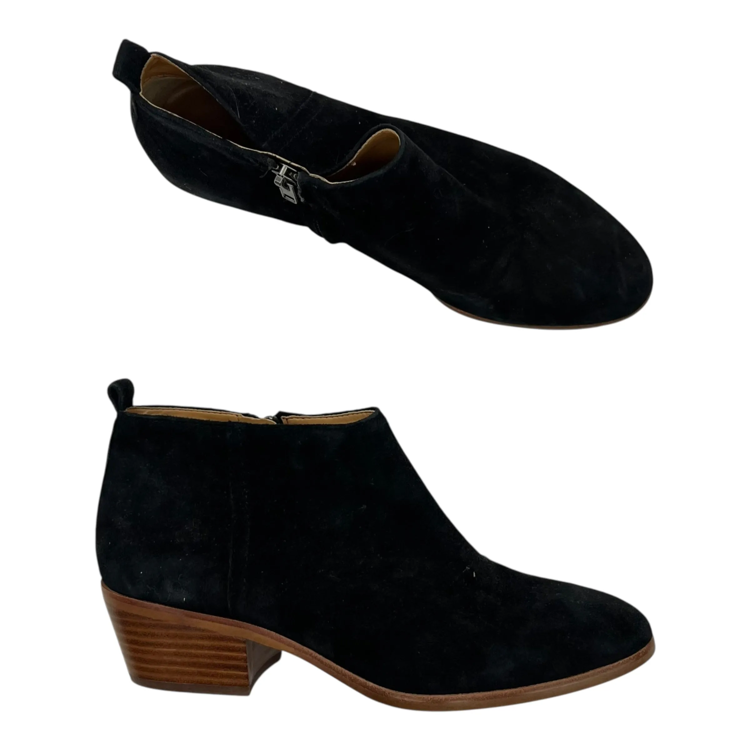 Ankle Boots Gold Boots Ankle Heels By J. Crew In Black, Size:8.5