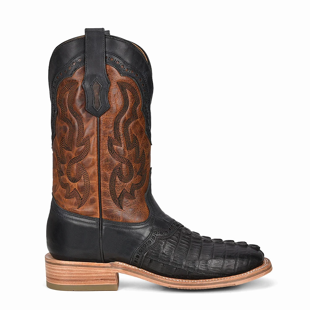 Corral Men's Rodeo Black Caiman Embroidery & Overlay Boots A4282 Metatarsal Safety Boots