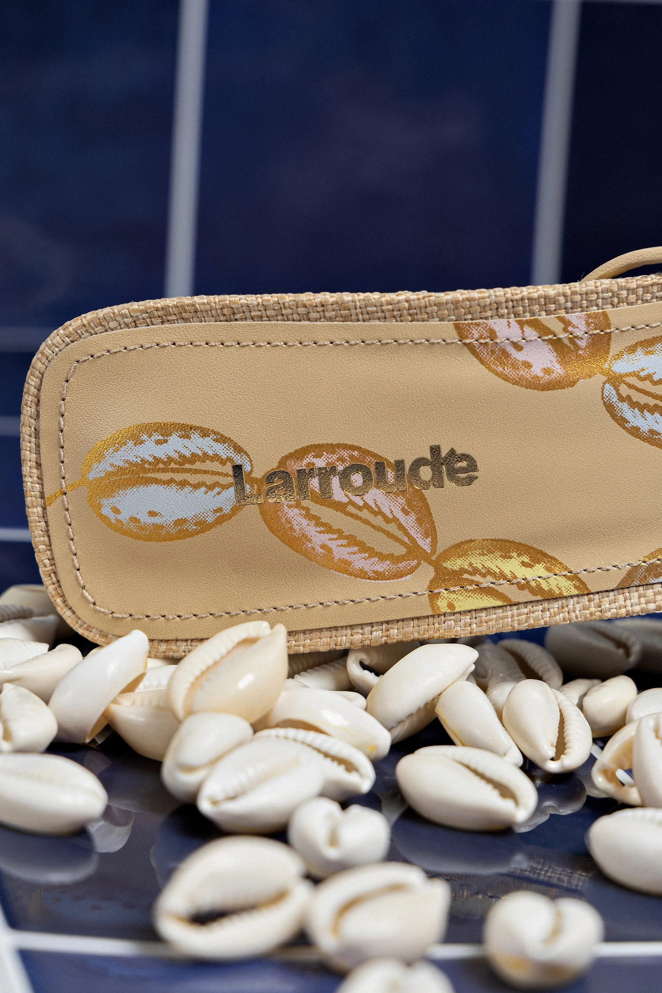 Nadia Flat Sandal In Beige Leather Flat Slides Shoes