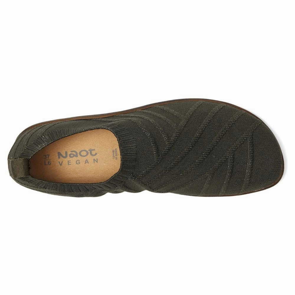 Naot Okahu Olive/Gold Knit Sneaker (Women's) Vintage Havana Slip Ons