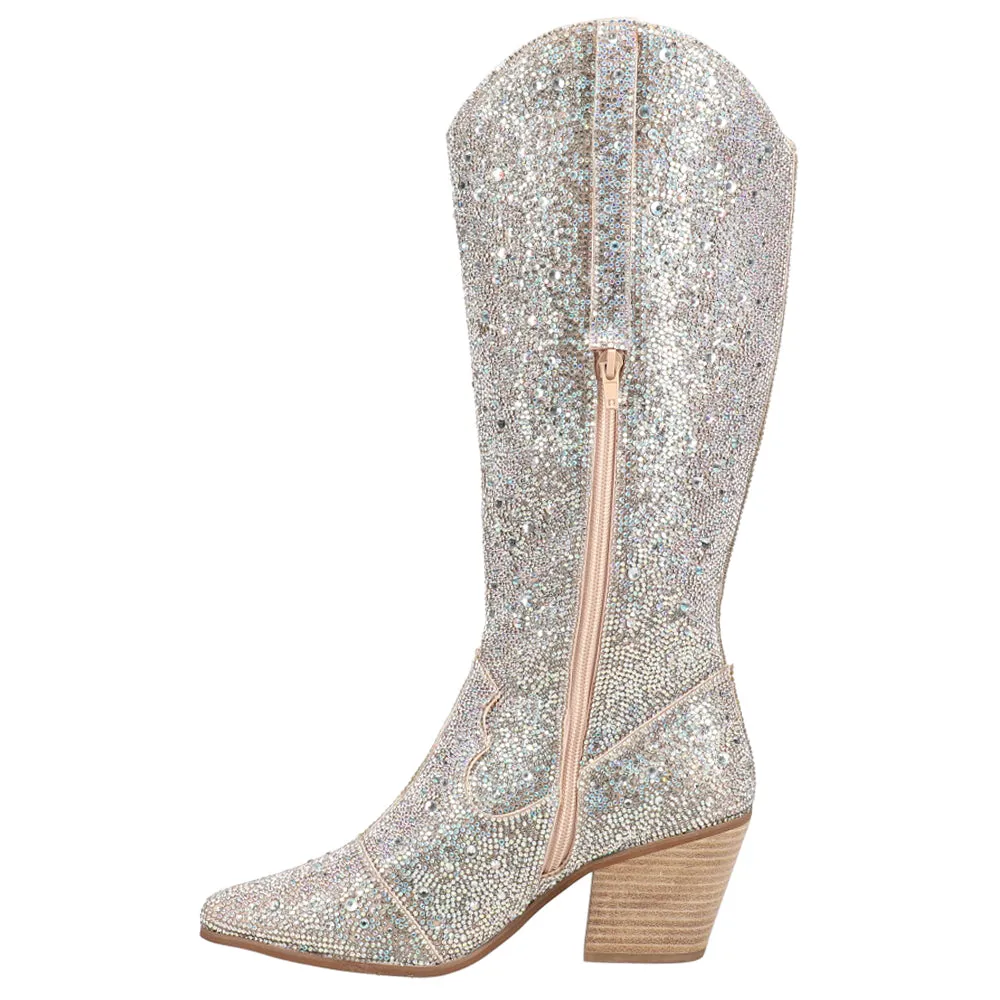 Nashville Rhinestone Pointed Toe Cowboy Boots Furr Boots