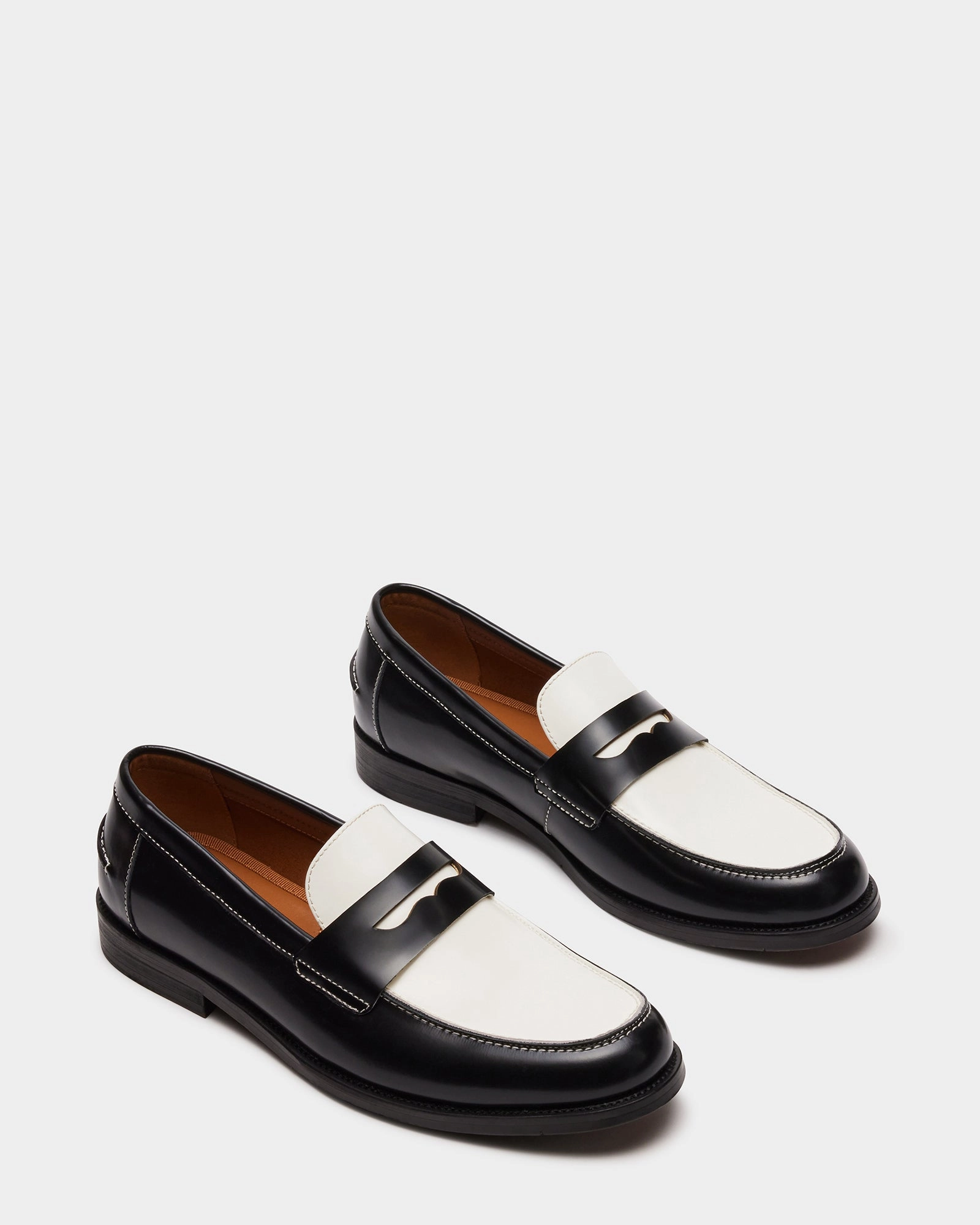 NATAN BLACK/WHITE LEATHER Hnm Loafers
