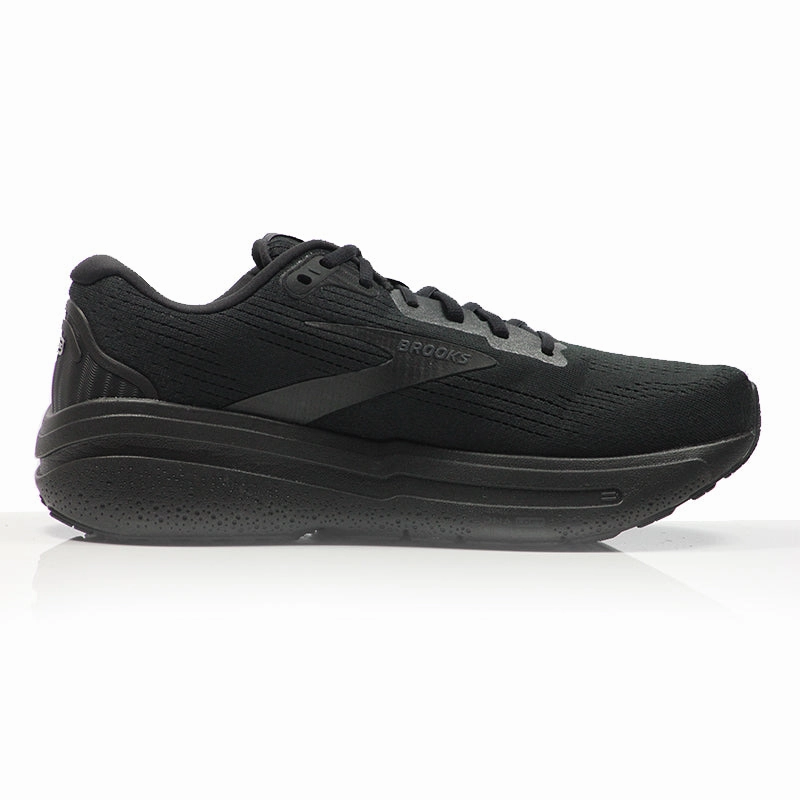 Brooks Ghost Max Men's 2E Wide Fit Running Shoe - Black/Black/Ebony Hokka Running Shoes