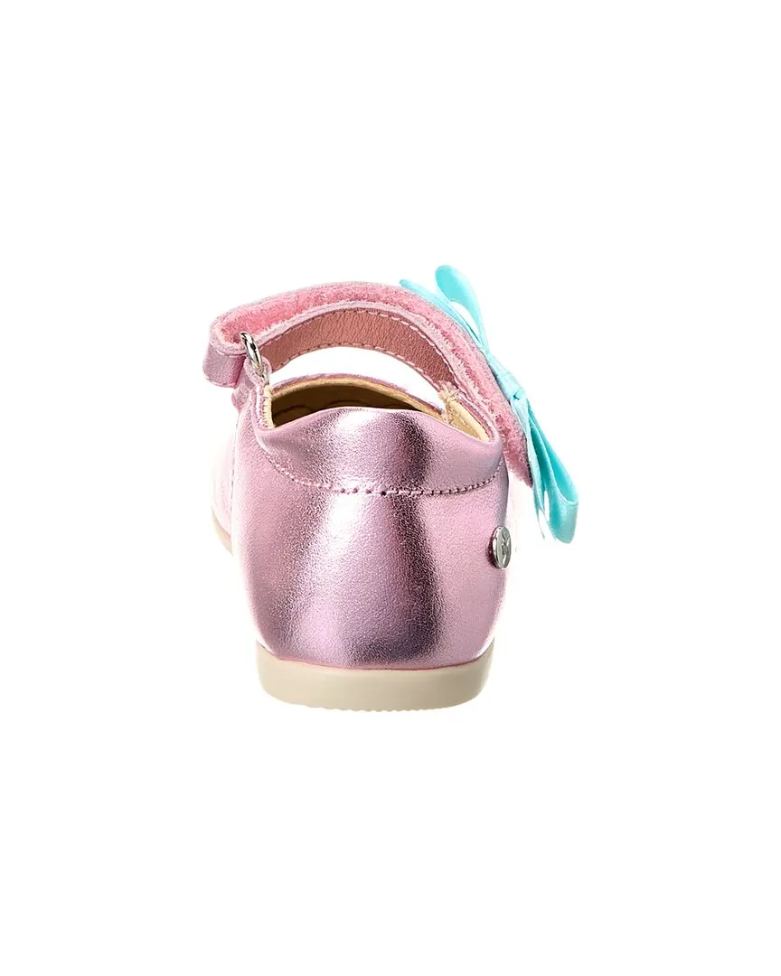 Best Shoes For Flexible Flat Feet Naturino Clarinta Metallic Leather Flat