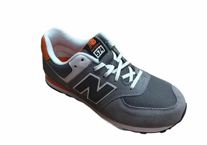 New Balance sneakers da ragazzo KL574P1G grey Wide Running Sneakers
