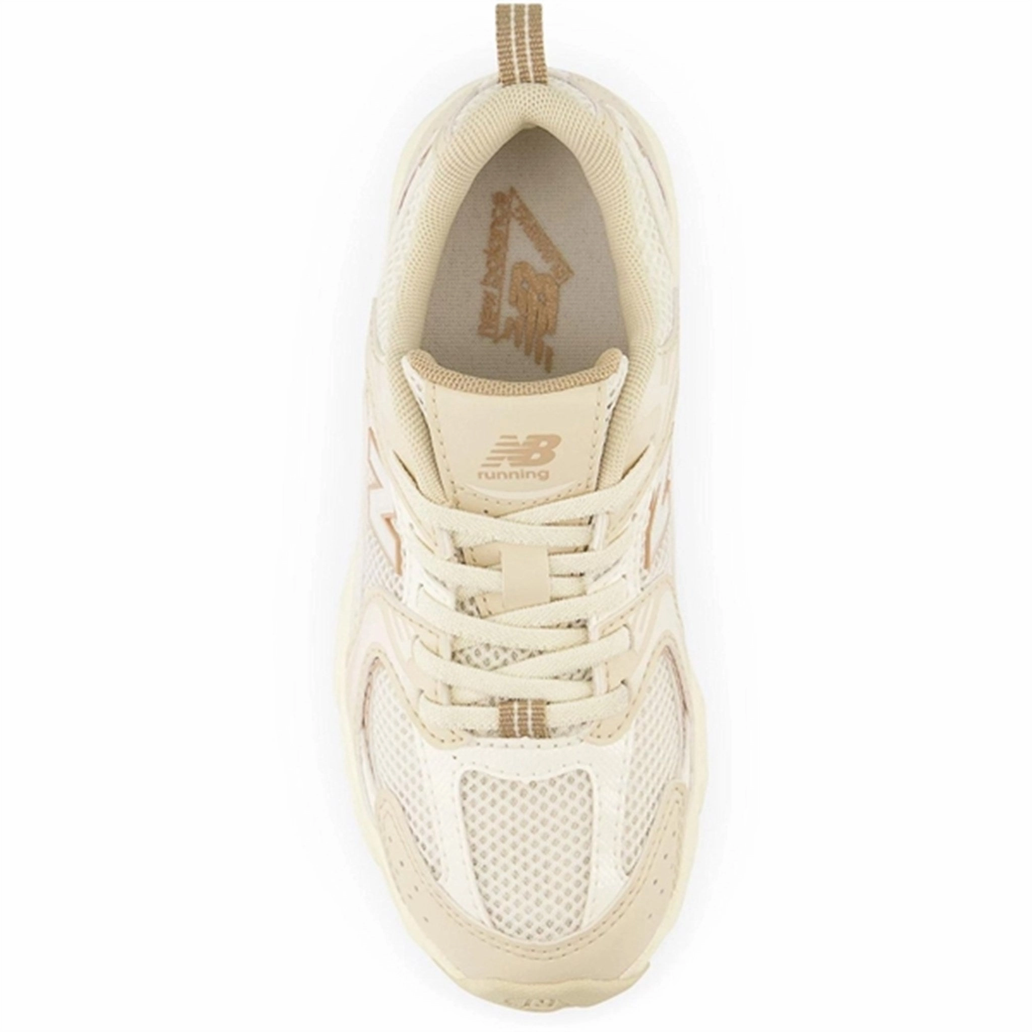 New Balance 530 Kids Bungee Lace Pre Bone Leopard Print Platform Sneakers