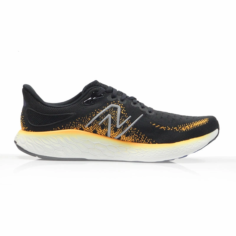 Running Shoes Shops New Balance Fresh Foam X 1080v12 Men's 2E Wide Fit Running Shoe - Black/Yellow