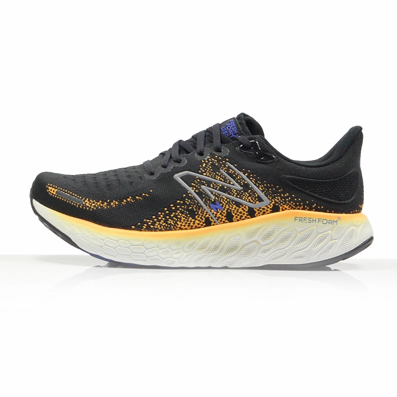 Running Shoe Vs Walking Shoe New Balance Fresh Foam X 1080v12 Men's 2E Wide Fit Running Shoe - Black/Yellow