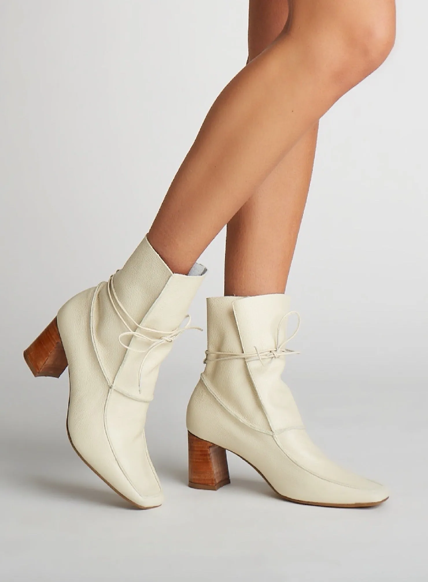Awakening ankle boots in ivory leather womens shoes Isabel Marant Suede Boots