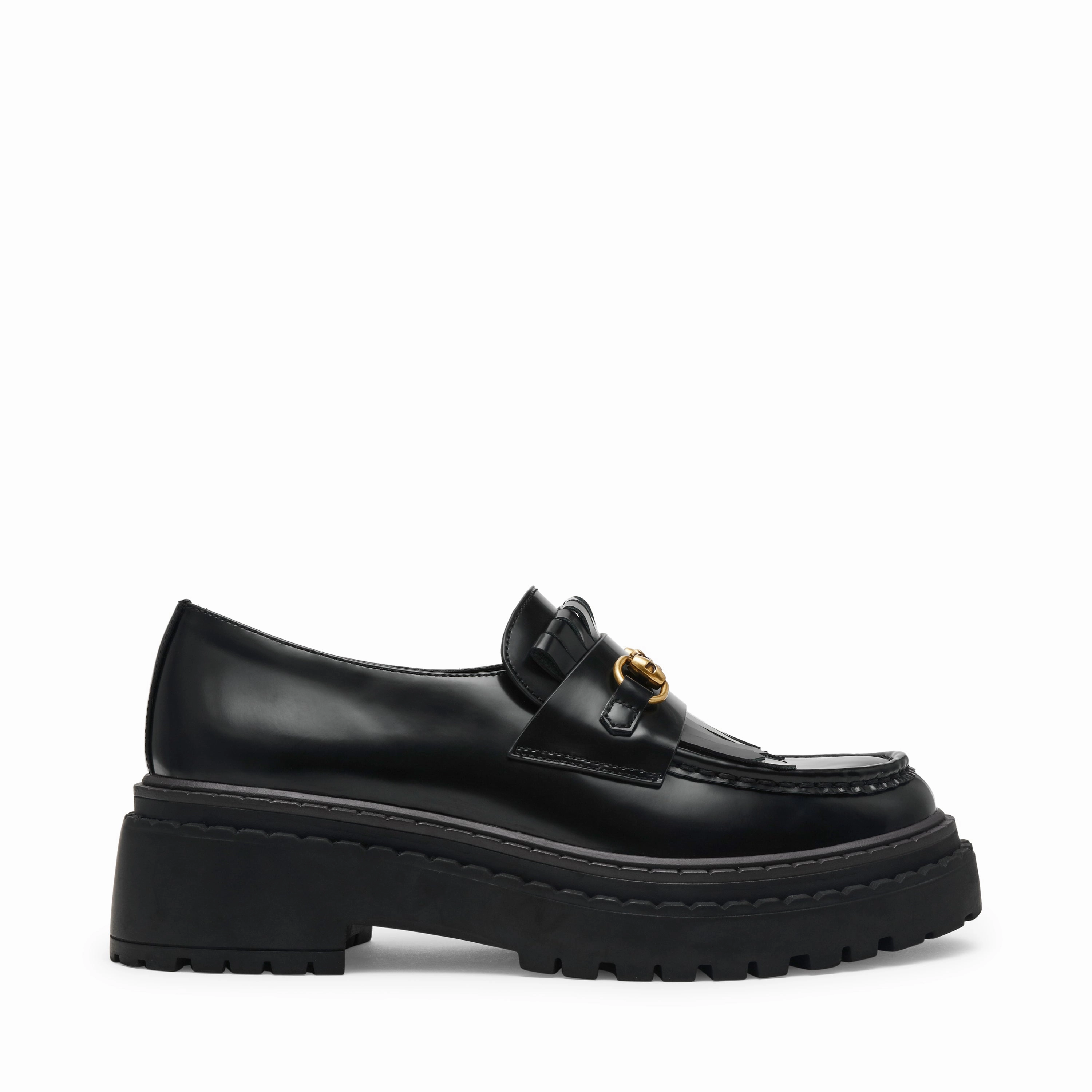 Unisa Flat Shoes Anabeth Flat Shoe BLACK LEATHER