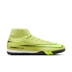 Air Zoom Soccer Cleats Nike Air Zoom Mercurial Superfly 10 Academy TF Turf Soccer Shoes - Limelight/Volt-Hyper Crimson