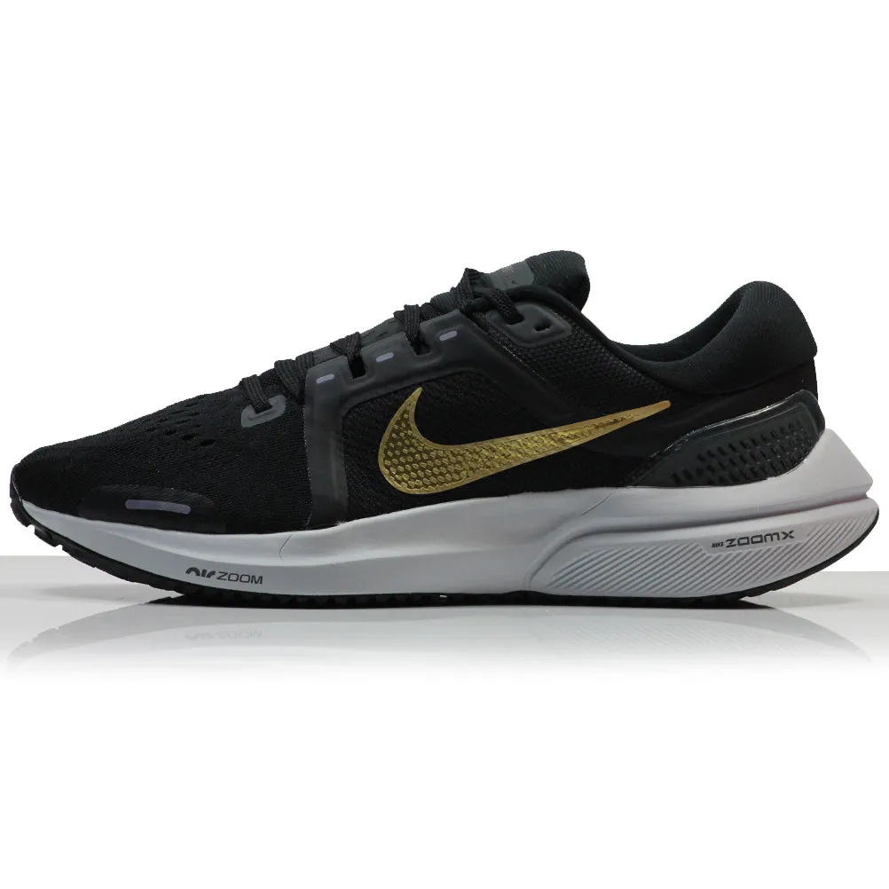 Best Over Pronation Running Shoes Nike Air Zoom Vomero 16 Women's Running Shoe - Black/Dark Smoke Grey/Metallic Gold Coin