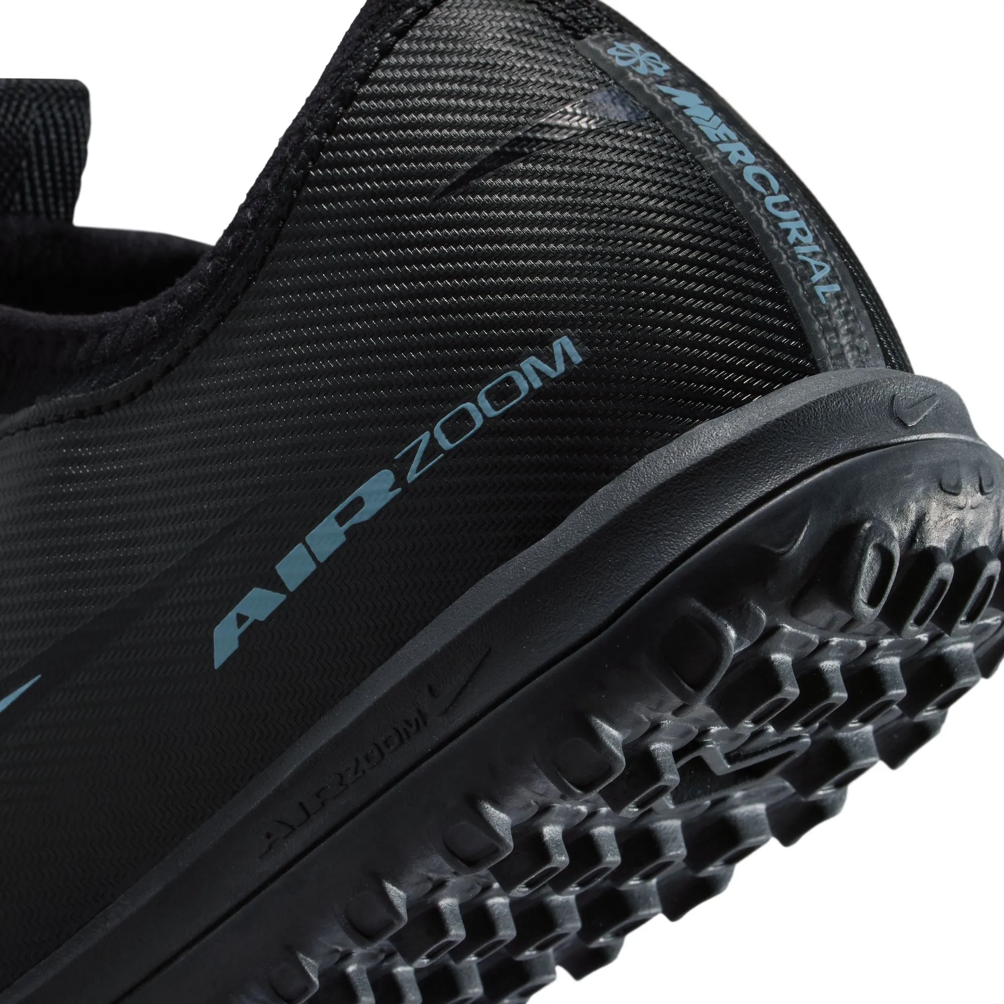 Nike Junior Vapor 16 Academy TF Turf Soccer Shoes -Black/Ice Blue Do Soccer Cleats Run True To Size