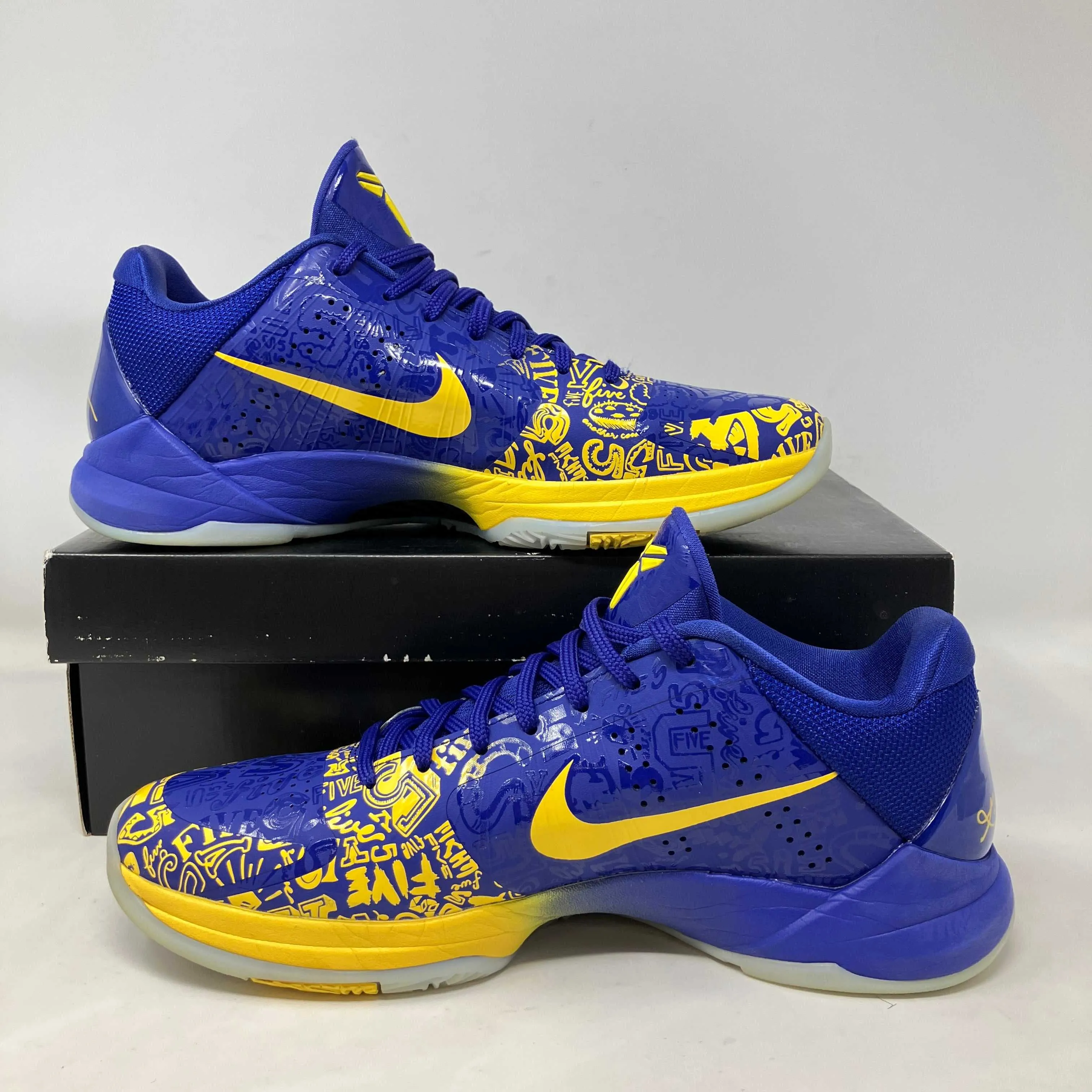 Nike Kobe 5 Protro 5 Rings (2020) White And Navy Blue Basketball Shoes