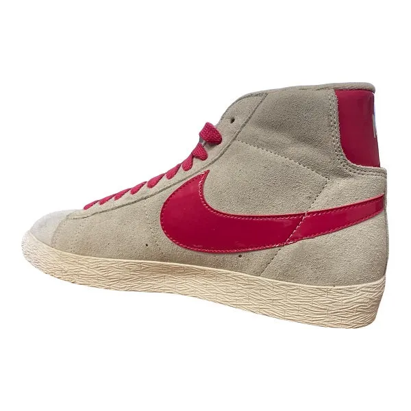 Anta Sneakers Nike scarpa sneakers da donna Blazer Mid Suede Vintage 518171 100 grigio-rosa
