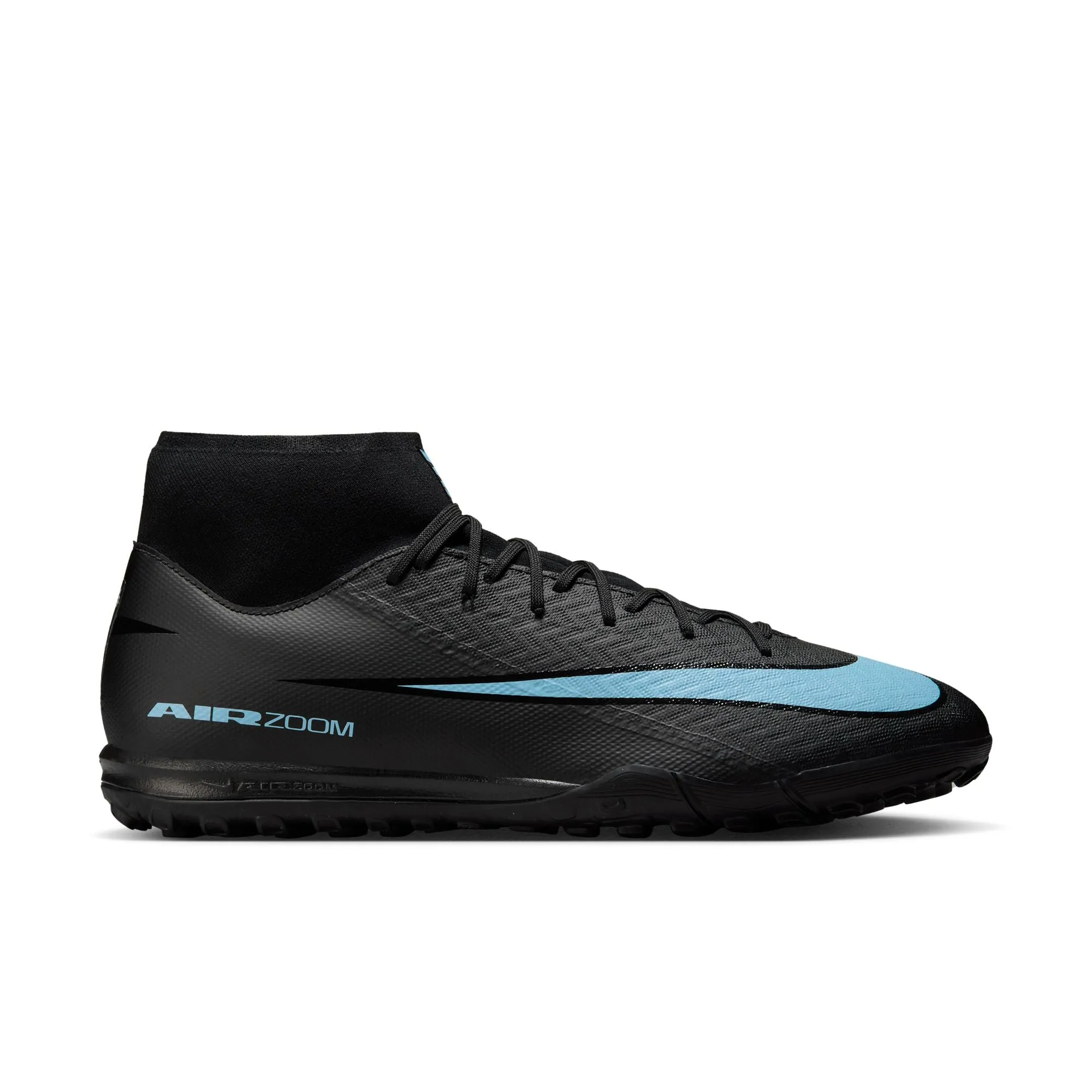 Soccer Cleats Size 6 Nike Zoom Superfly 10 Academy TF Turf  Soccer Shoes - Black/ Ice Blue